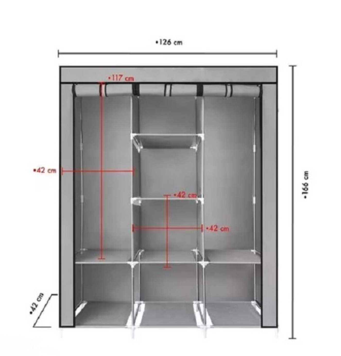 Closet Armario Tela Multifuncional Triple